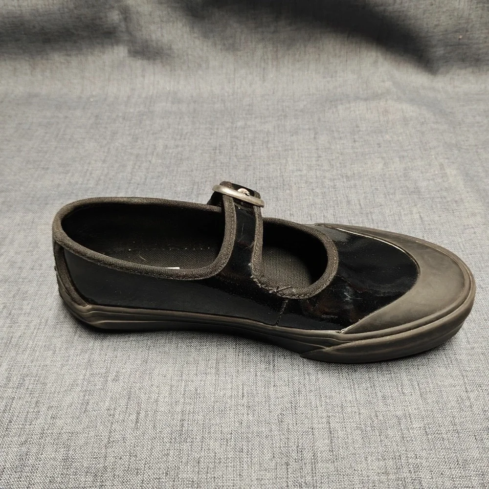 Vans Kids Shine‎ Black Mary Jane Shoes Kids Size 1.5